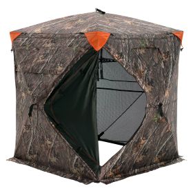 VEVOR Hunting Blind, 270° See Through Ground Blind, 1-2 Person Pop Up Deer Blind for Hunting with Carrying Bag, Portable Resilient Hunting Tent
