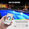 VEVOR 120V AC LED Pool Light, 10in 40W, RGBW Color Changing Inground Swimming Pool Spa Light Underwater, with 100 FT Cord Remote Control