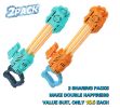 (2-Pack) Water Gun for Kids Super Squirt Guns Water Soaker Blaster for Teens Adults Summer Outdoor Water Fighting Toy for Swimming Pool Party Garden B