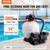 VEVOR Sand Filter Pump for Above Ground Pools, 14-inch, 3000 GPH