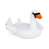 Giant Inflatable Swan Floating Island 4-Person Pool Float with 4 Cups Holders