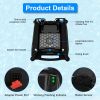 Solar Powered Robotic Pool Skimmer Automatic Swimming Pool Surface Cleaner with 2 Cleaning Modes Dual Charging Methods IPX7 Waterproof 1937sq.ft Cover
