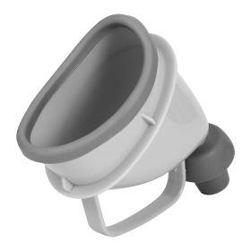 1Pc Unisex Potty Pee Funnel Emergency Urinal Device Portable Male Female Toilet For Car Camping Travel Outdoor (Option: 1Pc White Grey)