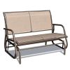 2 Person Swing Glider Chair Patio Swing Bench Garden Rocking Seat for Outdoor Patio,Backyard,Deck Swimming Pool