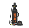 1L single-vial respirator diving equipment.  Respiratory 15-20Minutes snorkel mask snorkeling tube protective back bag, diving gas cylinder