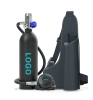 1L single-vial respirator diving equipment.  Respiratory 15-20Minutes snorkel mask snorkeling tube protective back bag, diving gas cylinder