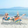 2 Pieces Folding Backpack Beach Chair with Pillow