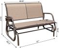 2 Person Swing Glider Chair Patio Swing Bench Garden Rocking Seat for Outdoor Patio,Backyard,Deck Swimming Pool